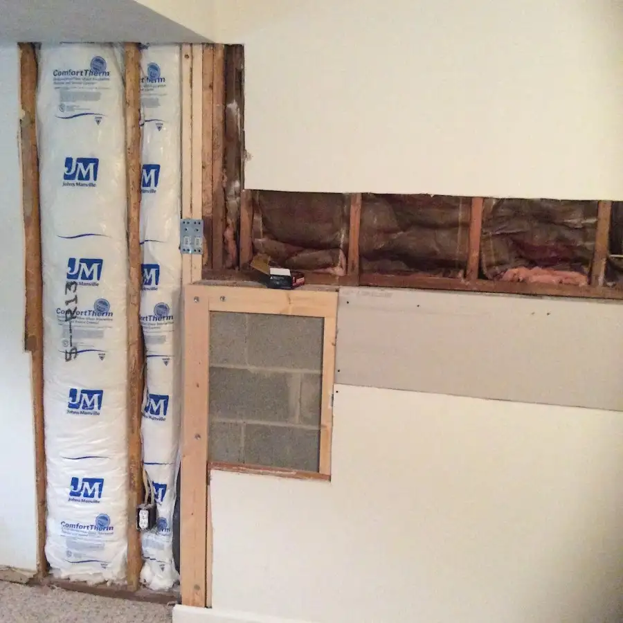 Wall insulation replacement during Structural Drying in Garfield